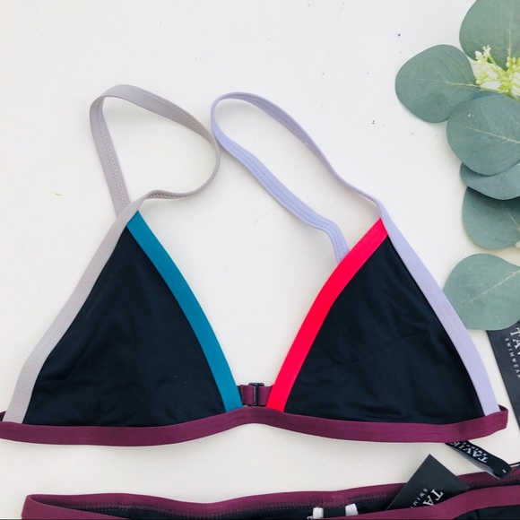 TAVIK JETT JAYDEN Color Blocked Black Bikini Set - Picture 3 of 8